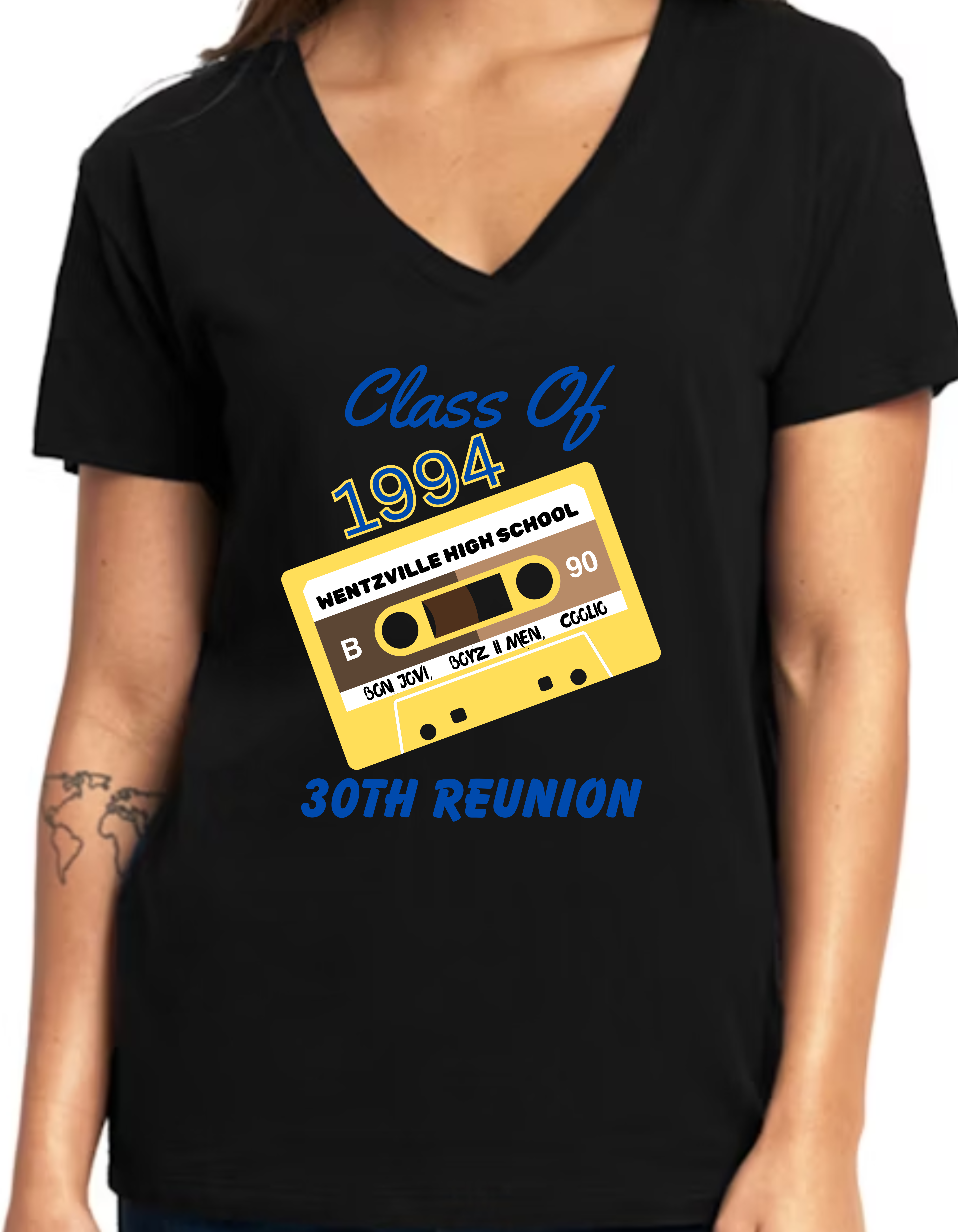 Wentzville High School C/O '94 Reunion-Women's V Neck